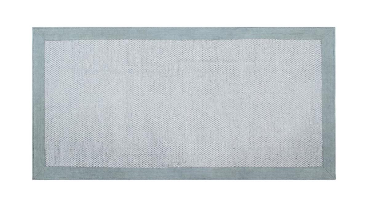 Passatoia da corridoio in cotone azzurro perla 60 x 200 cm ASTER