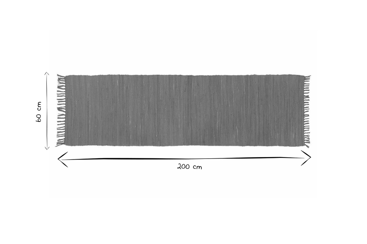 Passatoia verde acquamarina 60 x 200 cm AUBAGNE