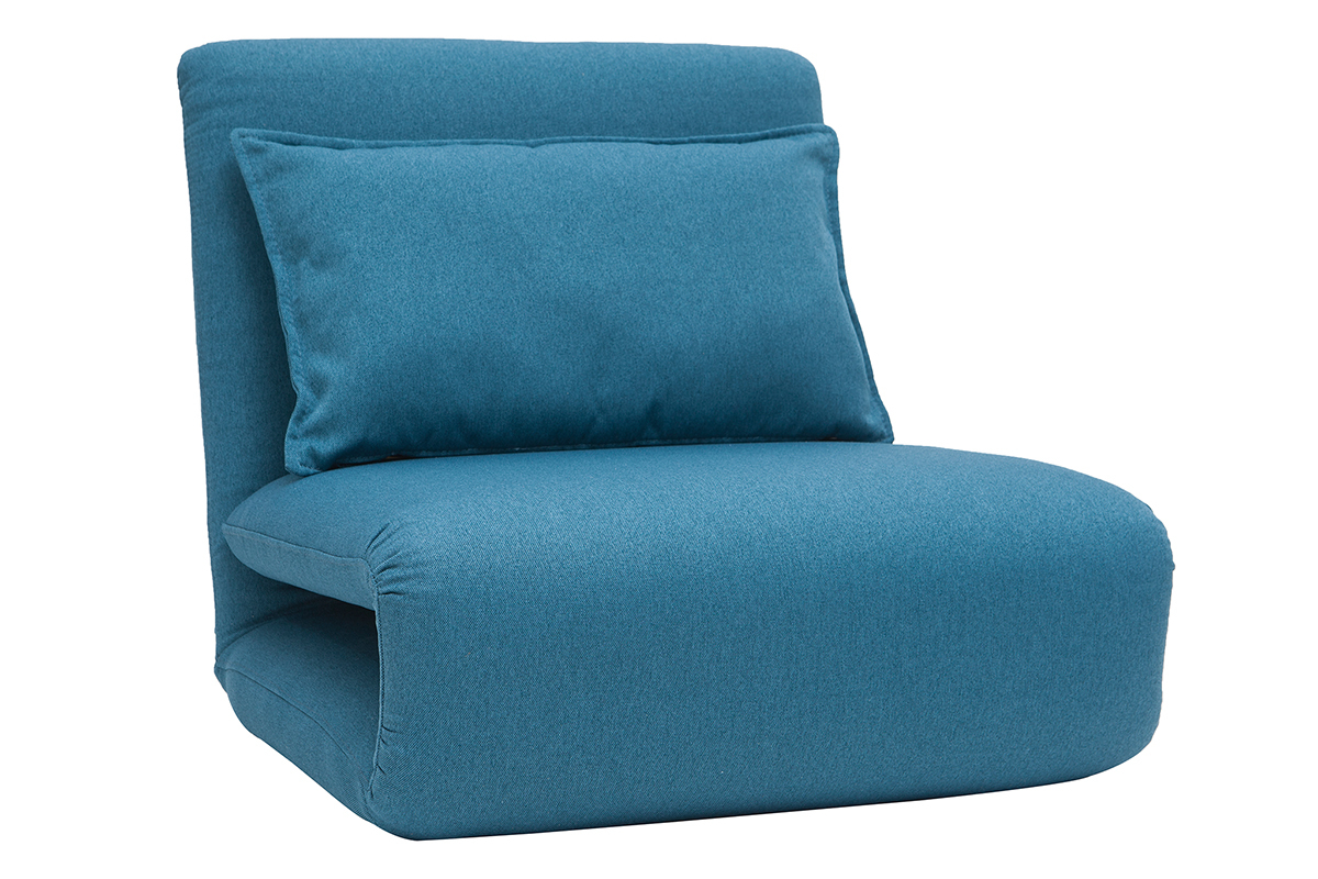 Poltrona convertibile design blu anatra SLEEPER