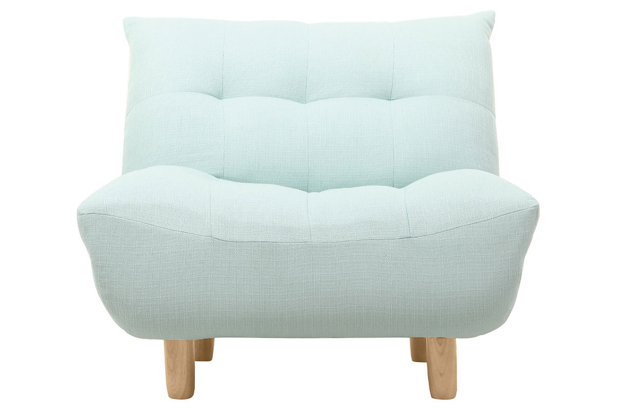 Poltrona design scandinavo verde acqua YUMI