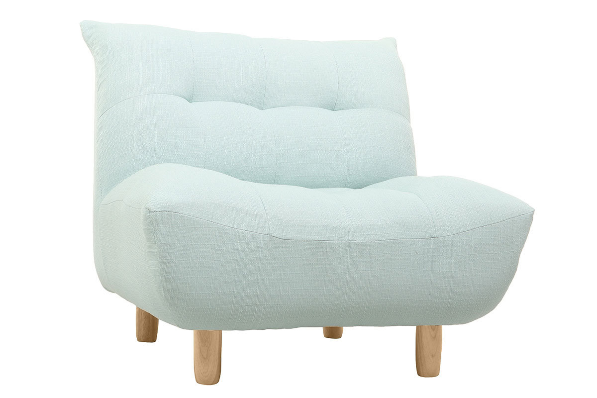 Poltrona design scandinavo verde acqua YUMI