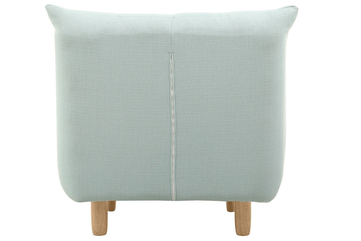 Poltrona design scandinavo verde acqua YUMI