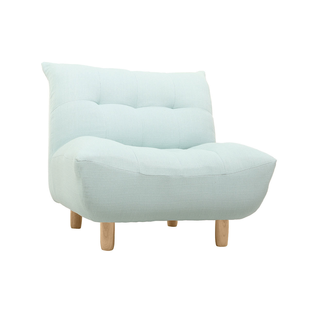 Poltrona design scandinavo verde acqua YUMI