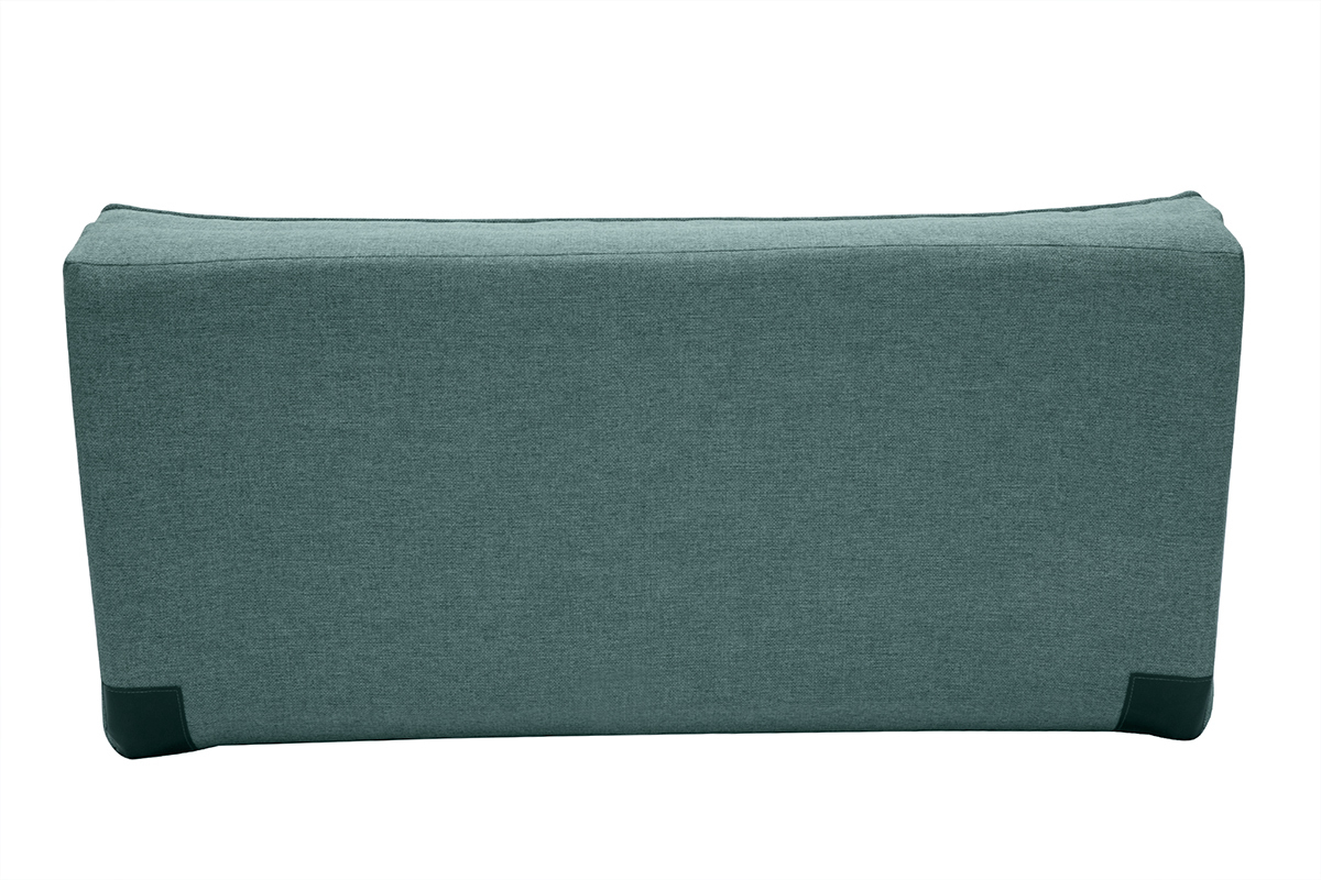 Poltrona letto 2 posti convertibile in tessuto verde grigio SALLY