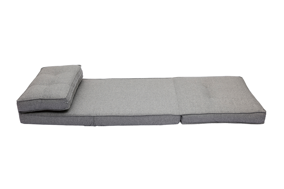 Poltrona letto singola in tessuto grigio chin SALLY