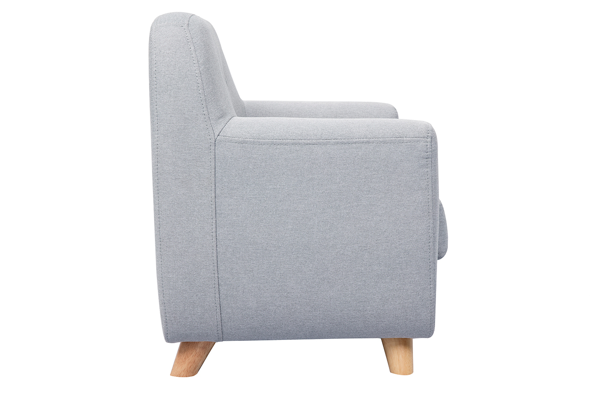 Poltrona per bambino scandinavo grigio chiaro NORKID