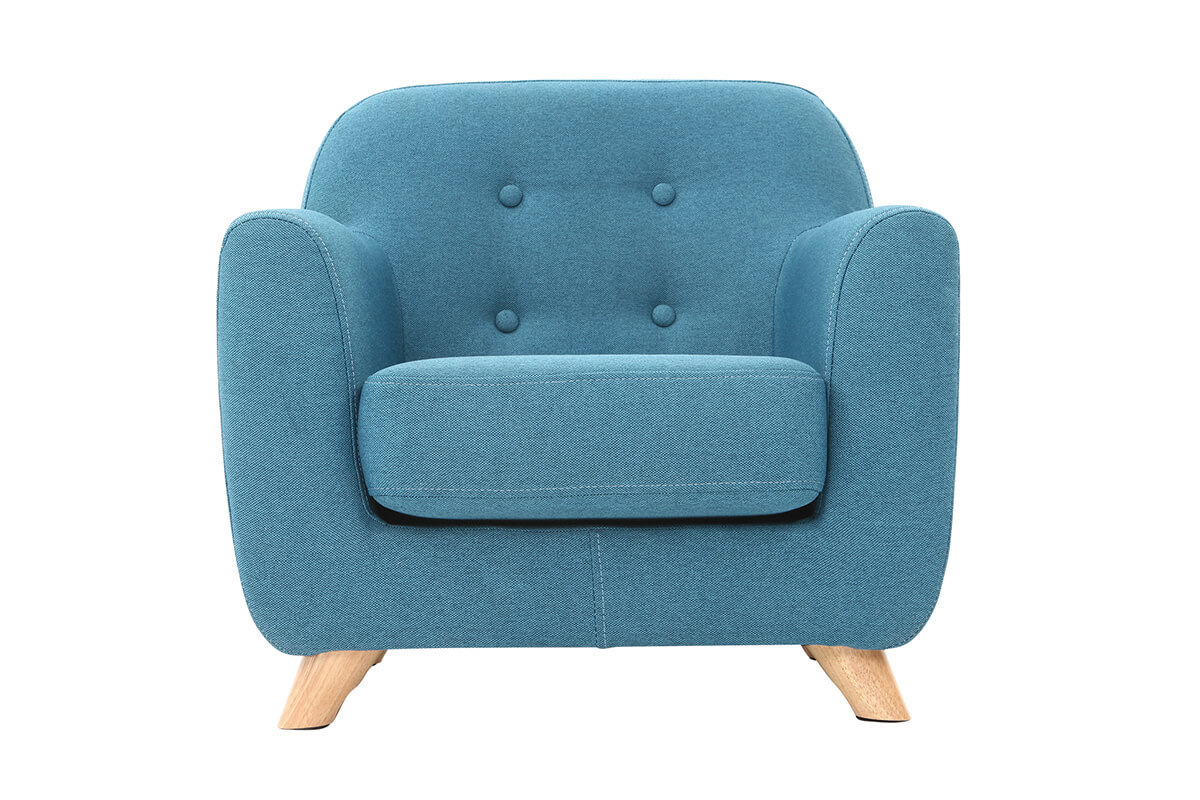 Poltrona scandinava per bambino blu petrolio NORKID