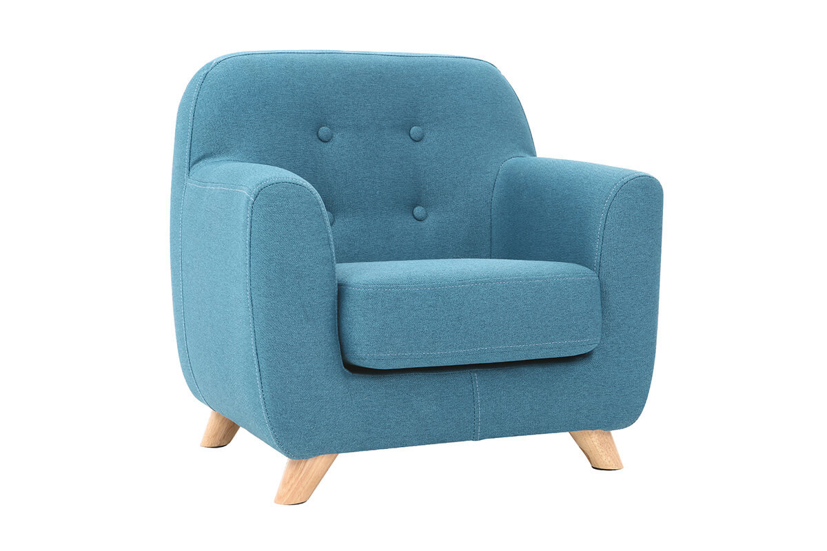 Poltrona scandinava per bambino blu petrolio NORKID