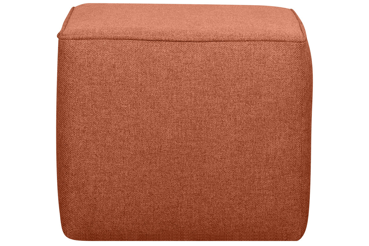 Pouf design quadrato in tessuto mattone PAVE