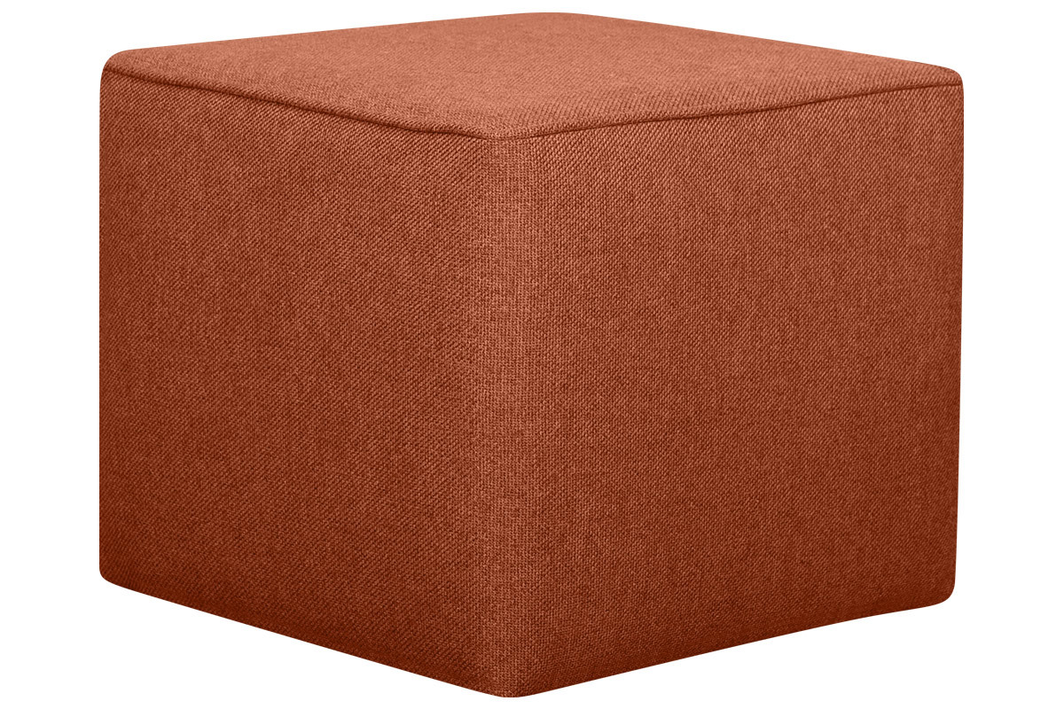 Pouf design quadrato in tessuto mattone PAVE