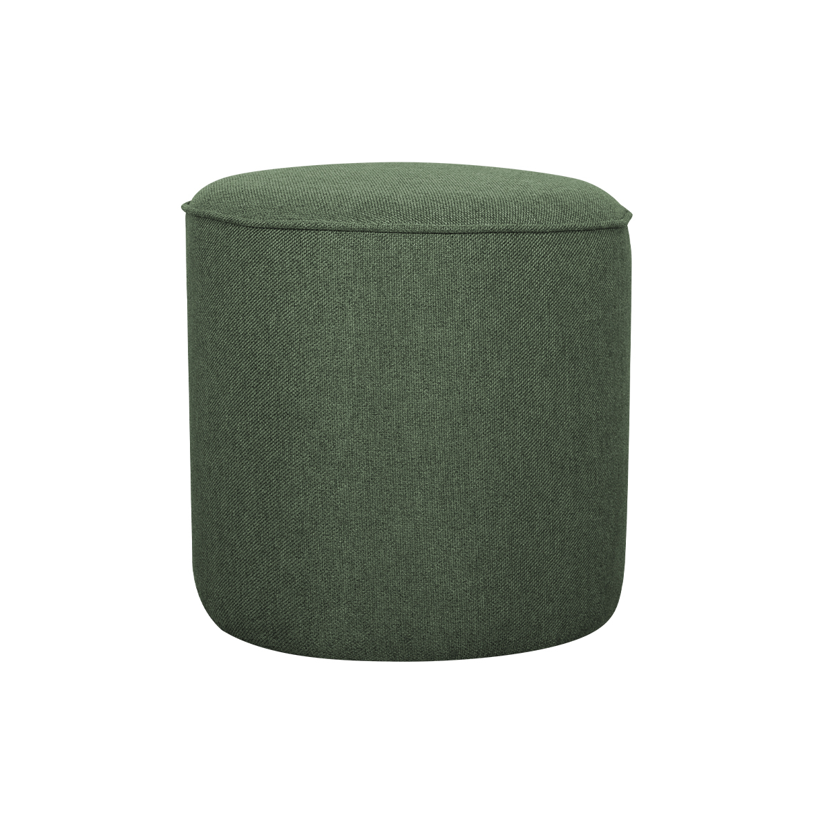 Pouf rotondo in tessuto kaki D40 cm COQ