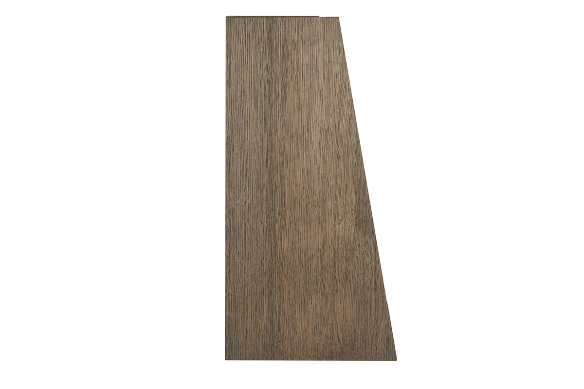 Scrivania da parete con vani in legno scuro L78 cm GABIN