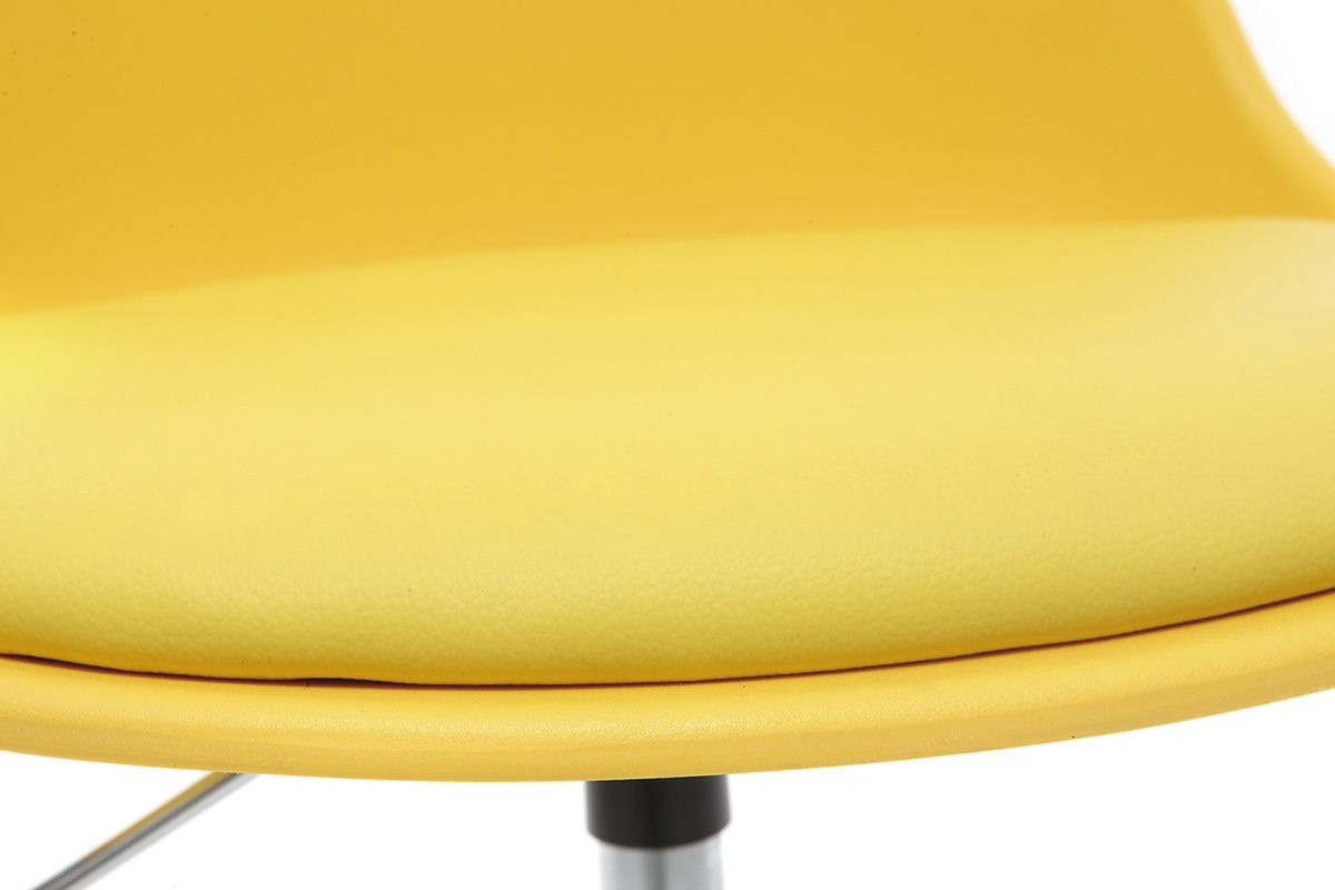 Sedia da ufficio design per bambino giallo STEEVY