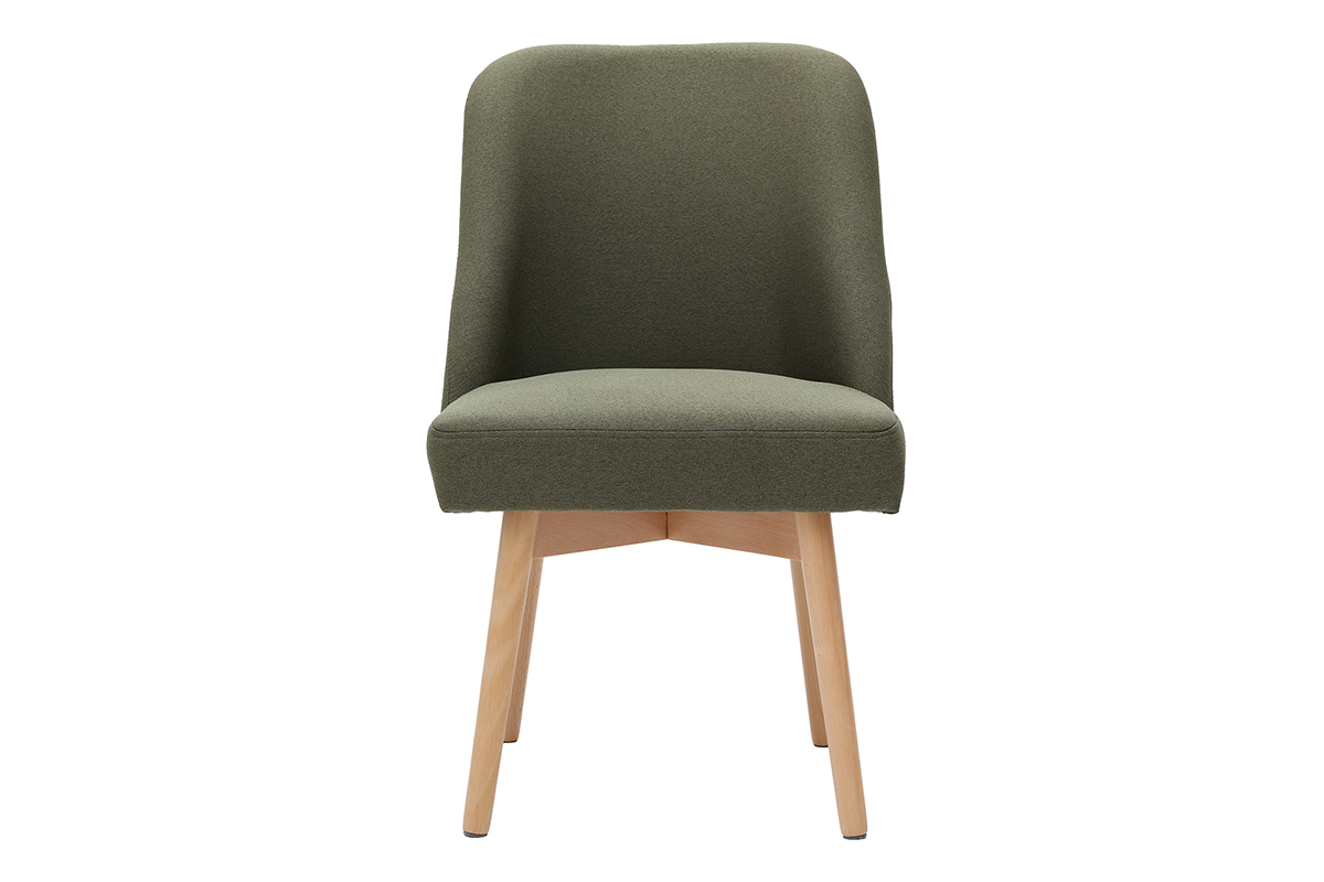 Sedia scandinava tessuto cachi LIV