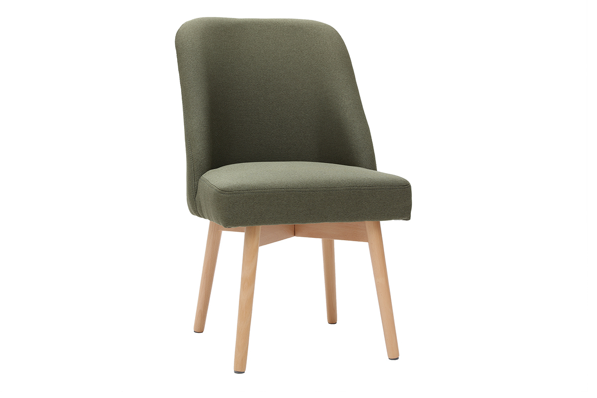 Sedia scandinava tessuto cachi LIV