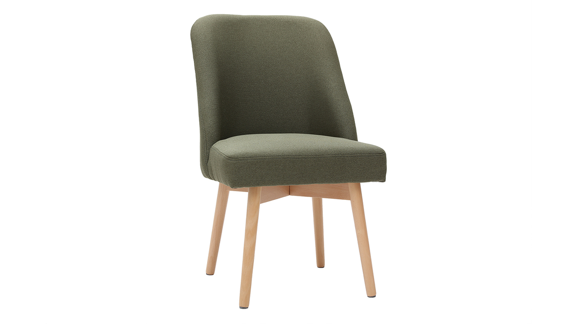 Sedia scandinava tessuto cachi LIV