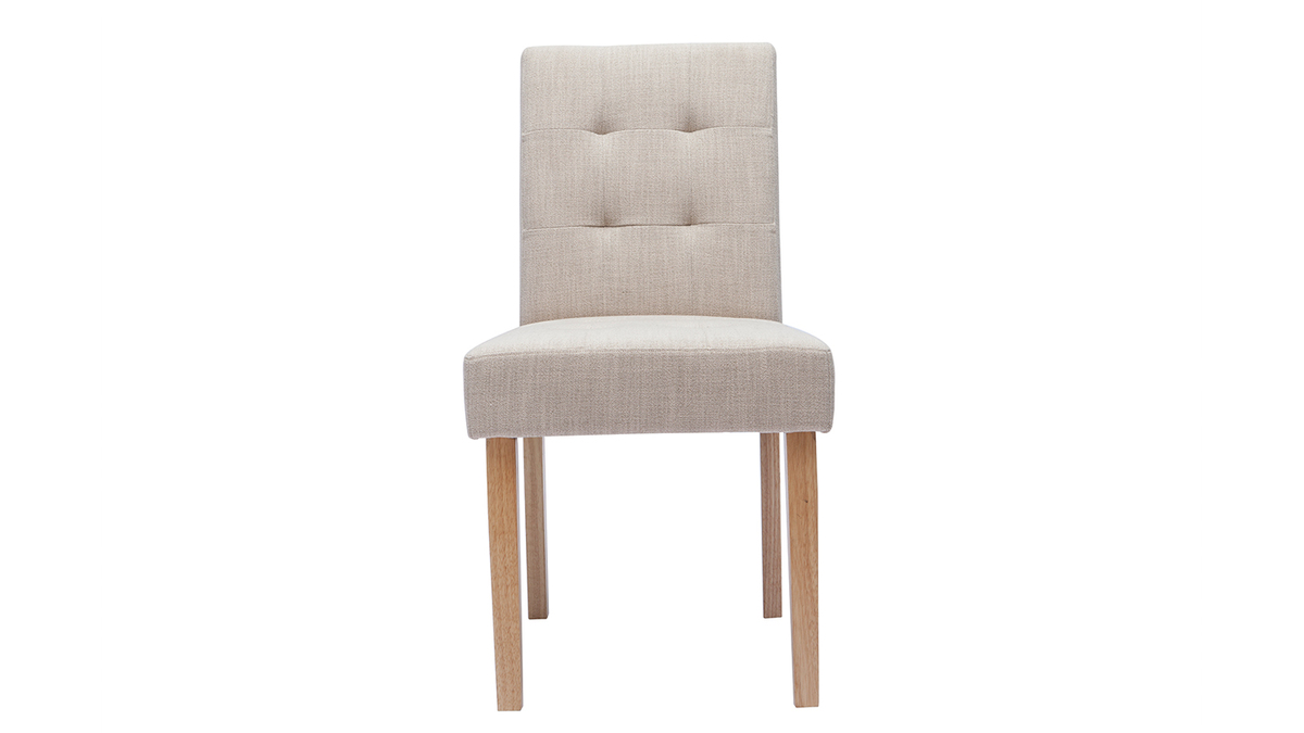 Sedie design moderno con gambe legno set da 4 Ester bianco