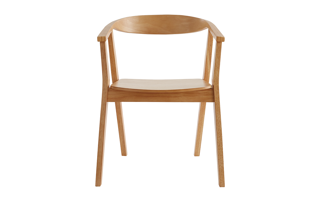 Sedie scandinave in legno (set di 2) BAHIA