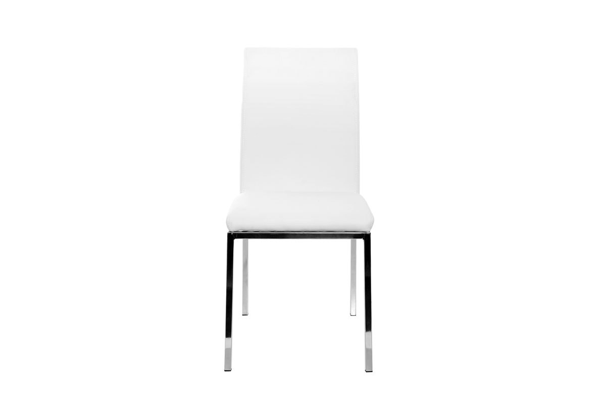 Set di 2 sedie design poliuretano bianco SIMEA