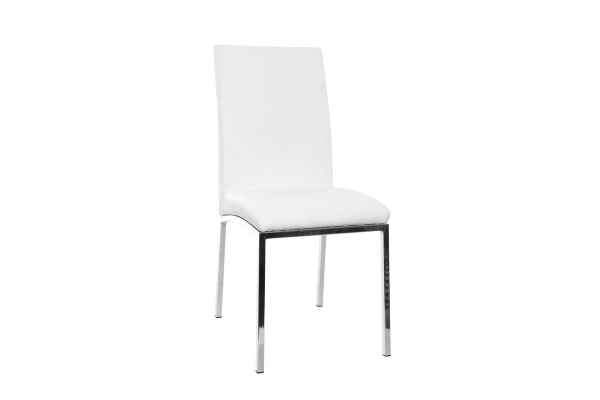 Set di 2 sedie design poliuretano bianco SIMEA