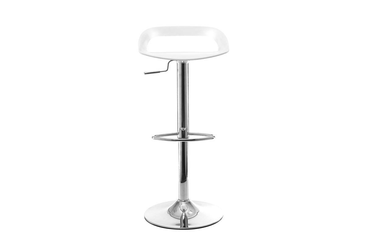 Set di 2 sgabelli da bar design bianchi PHENIX