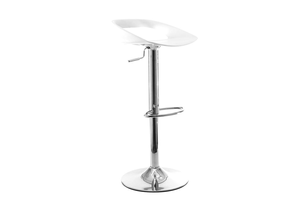 Set di 2 sgabelli da bar design bianchi PHENIX