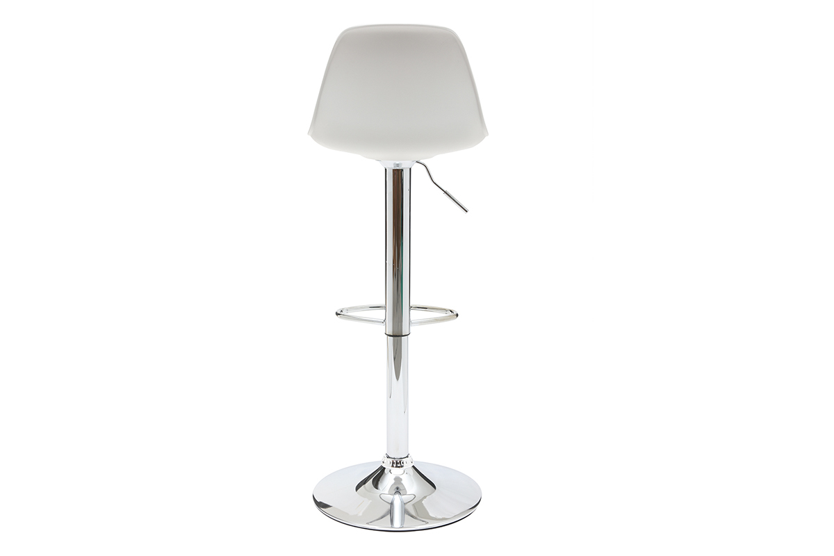 Set di 2 sgabelli da bar design colore bianco STEEVY