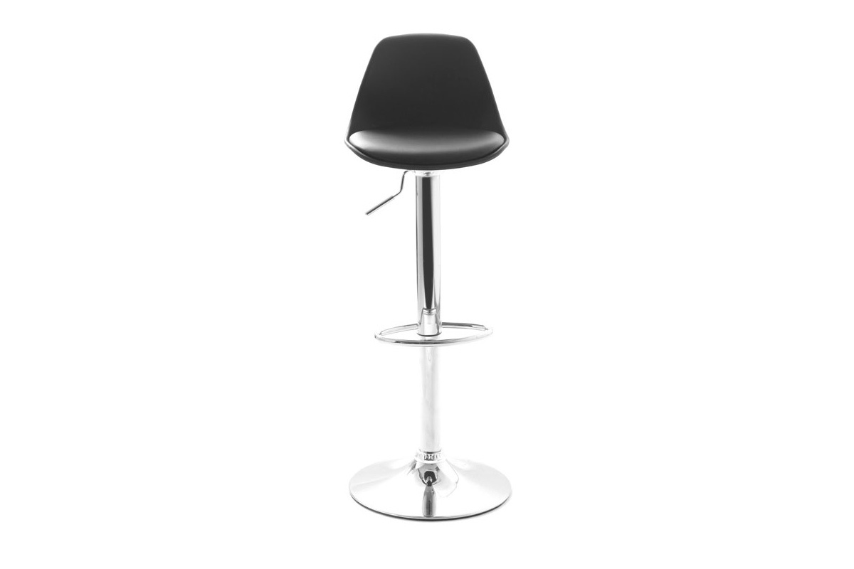 Set di 2 sgabelli da bar design colore nero STEEVY