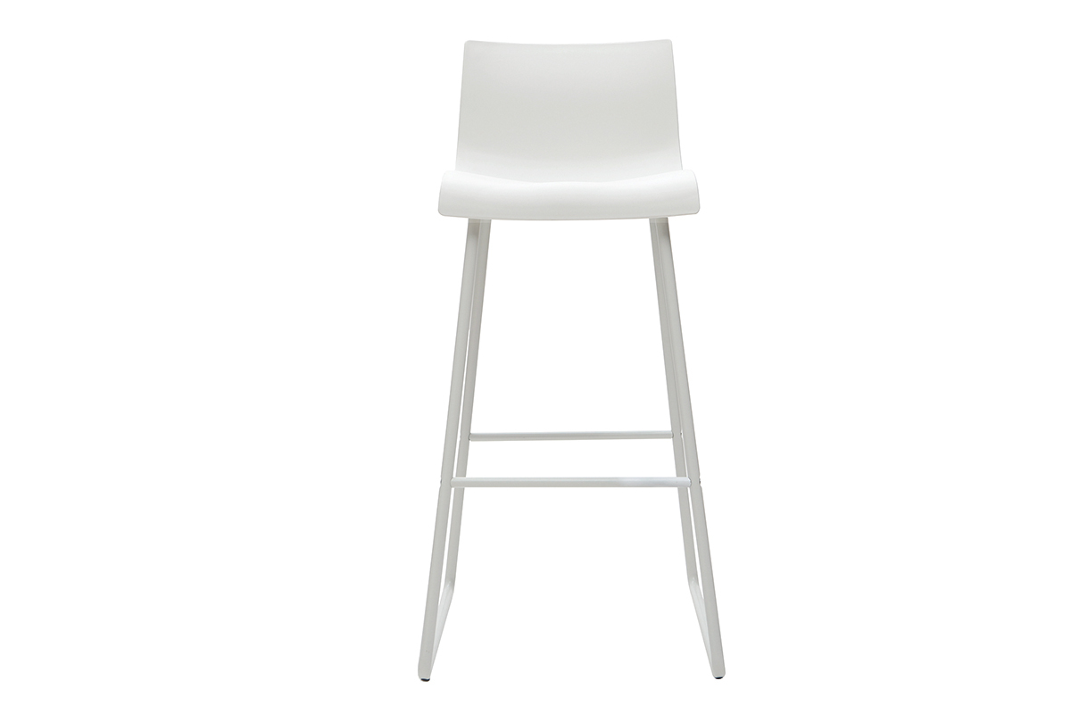 Sgabelli da bar design bianco 76 cm (set di 2) ONA