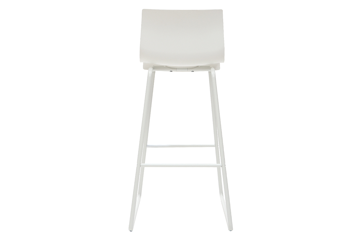 Sgabelli da bar design bianco 76 cm (set di 2) ONA