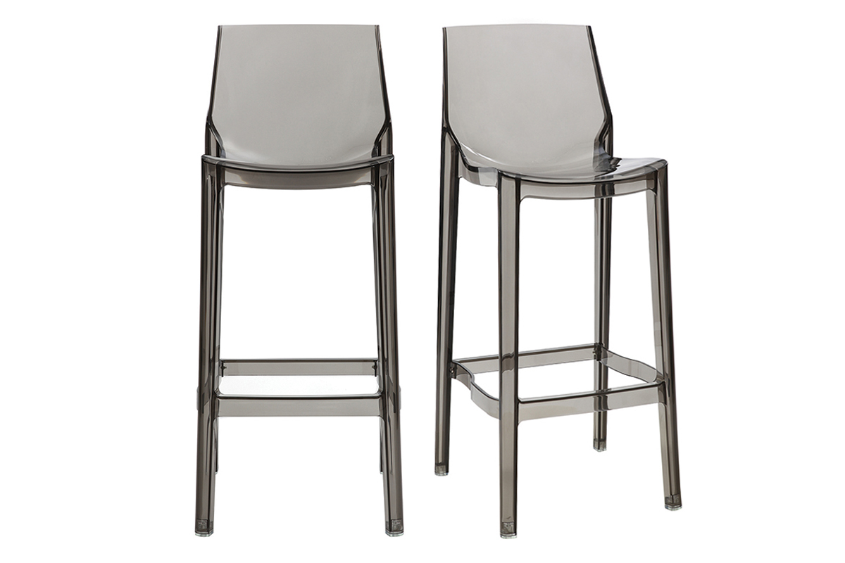 Sgabelli da bar design grigio fum set di 2 YLAK