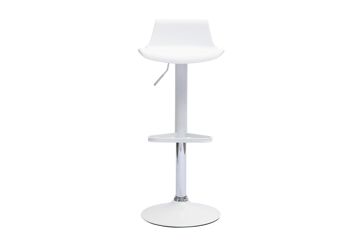 Sgabelli da bar design regolabili bianco 360 (set di 360) KRONOS