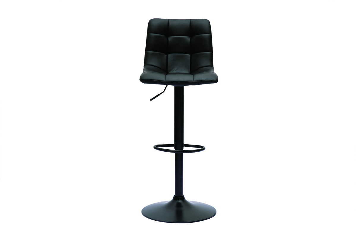 Sgabelli da bar regolabili design nero (set di 2) MAXWELL