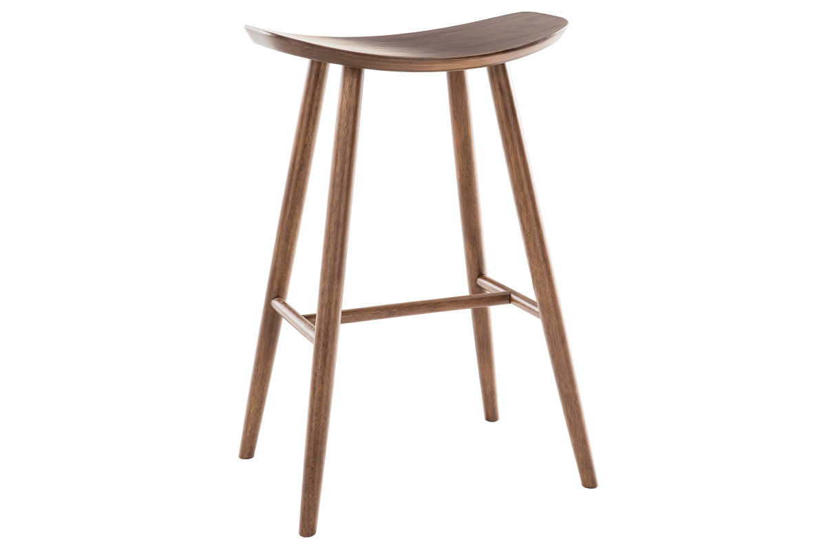 Sgabello da bar design noce 72 cm DEMORY