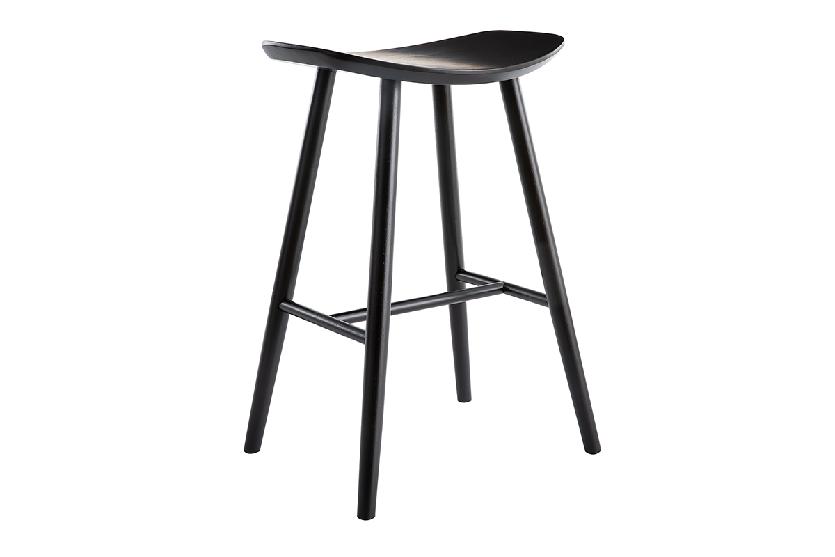 Sgabello da bar di design nero 65 cm DEMORY