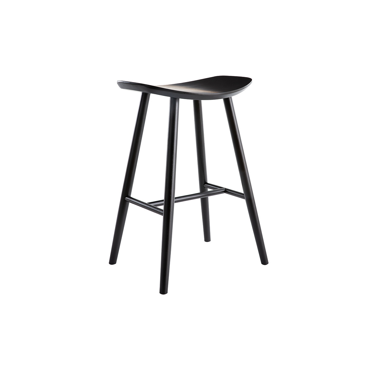 Sgabello da bar di design nero 65 cm DEMORY