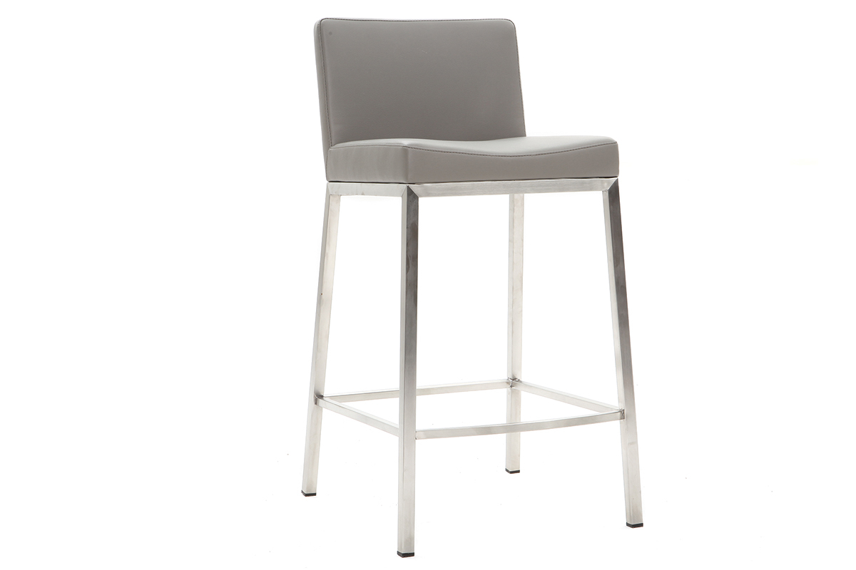 Sgabello design 66cm grigio - set di 2 EPSILON