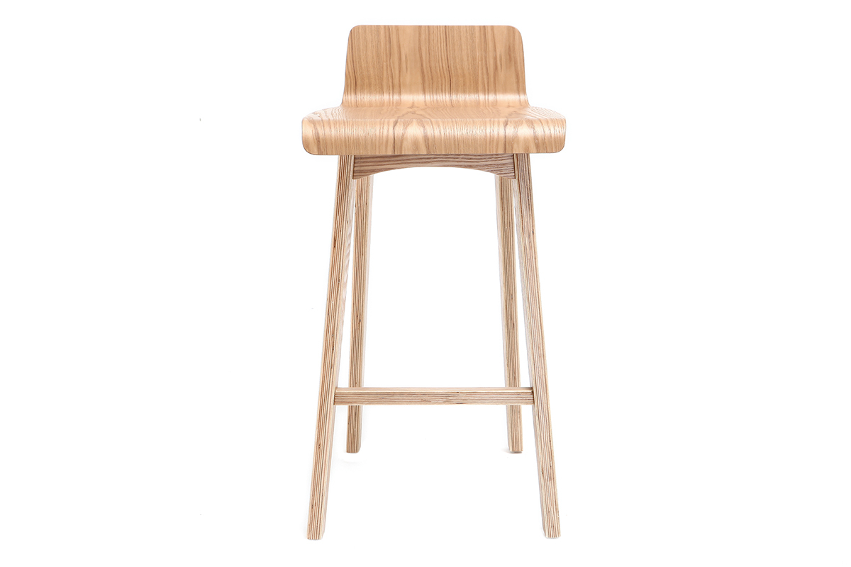 Sgabello / Sedia da bar scandinavo 65cm frassino BALTIK