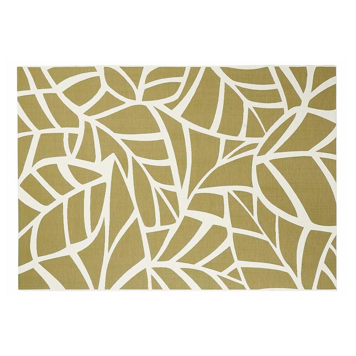 Tappeto interno esterno bianco crema e verde 160 x 230 cm GARANCE