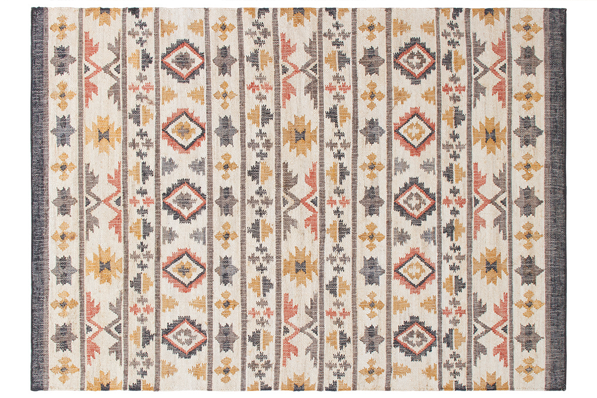 Tappeto Kilim tessuto a mano in juta 160 x 230 cm INCAS