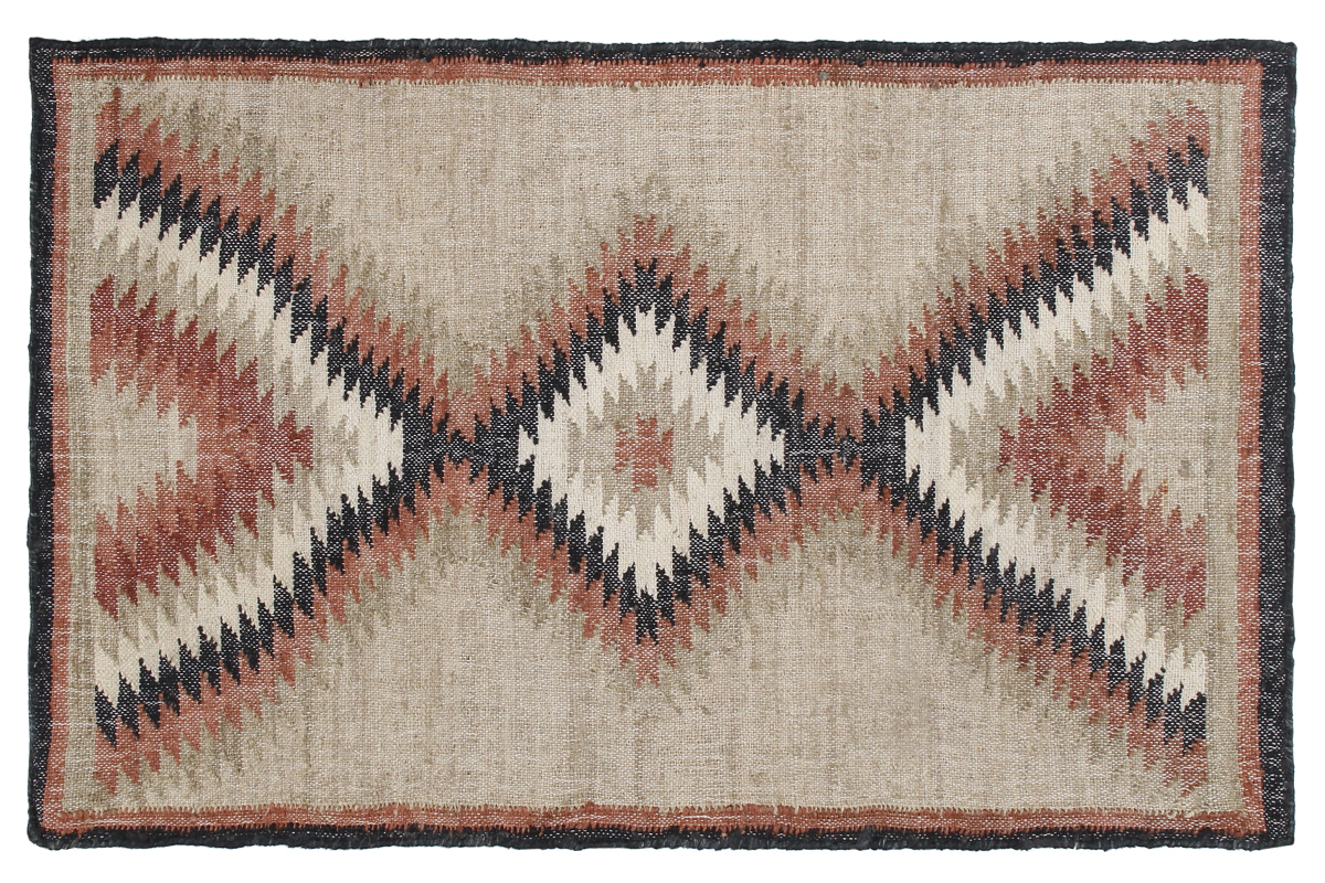 Tappeto kilim tessuto a mano in juta160 x 230 cm DAKOTA