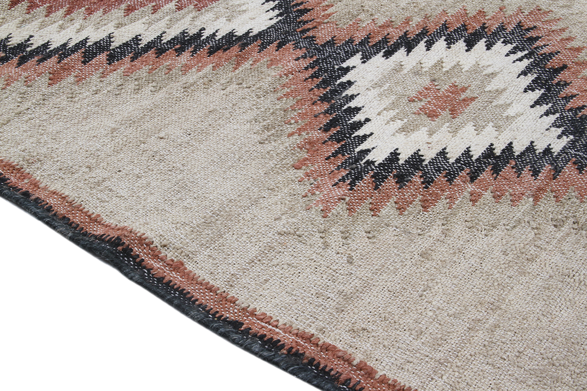 Tappeto kilim tessuto a mano in juta160 x 230 cm DAKOTA