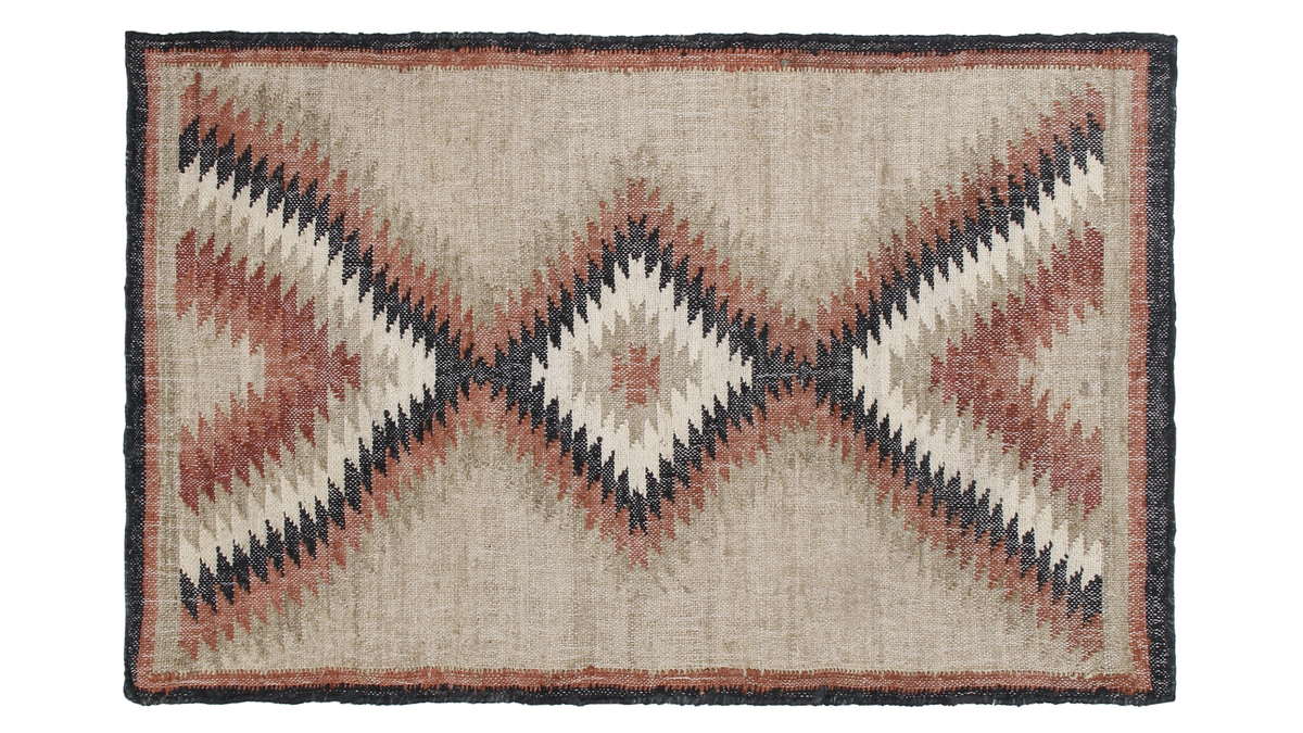 Tappeto kilim tessuto a mano in juta160 x 230 cm DAKOTA