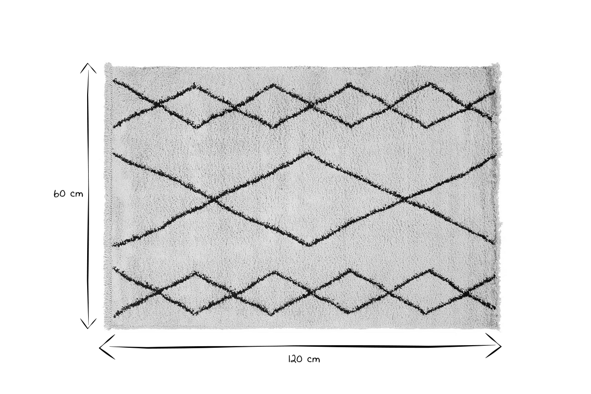 Tappeto / Scendiletto stile berbero 60 x 120 cm TRIBU