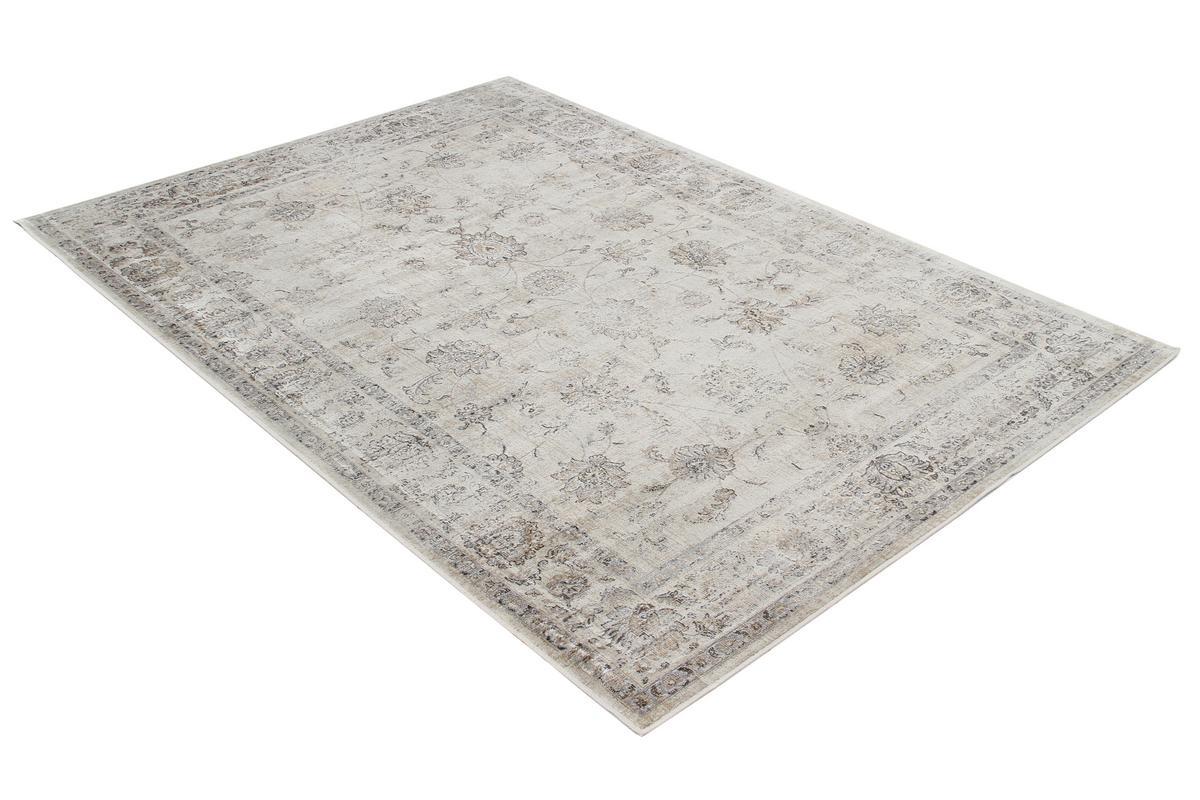 Tappeto vintage in viscosa con motivi grigio 160 x 230 cm RYAD