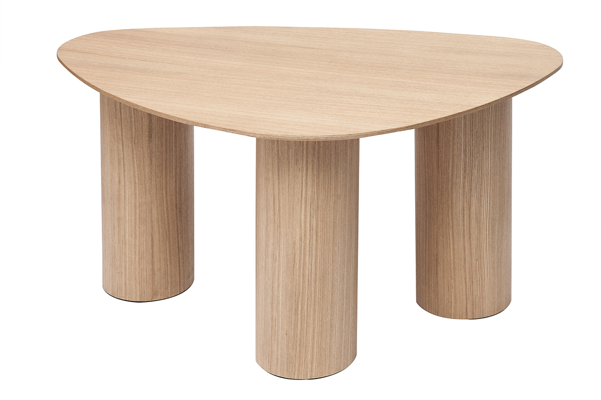 Tavolini da salotto estraibili design in legno chiaro (set di 2) FOLEEN