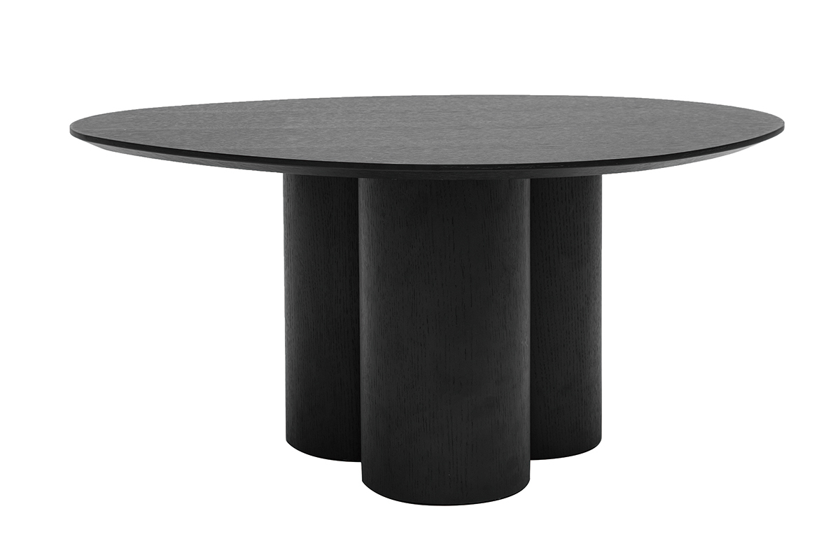 Tavolino da salotto design legno nero L78 cm HOLLEN