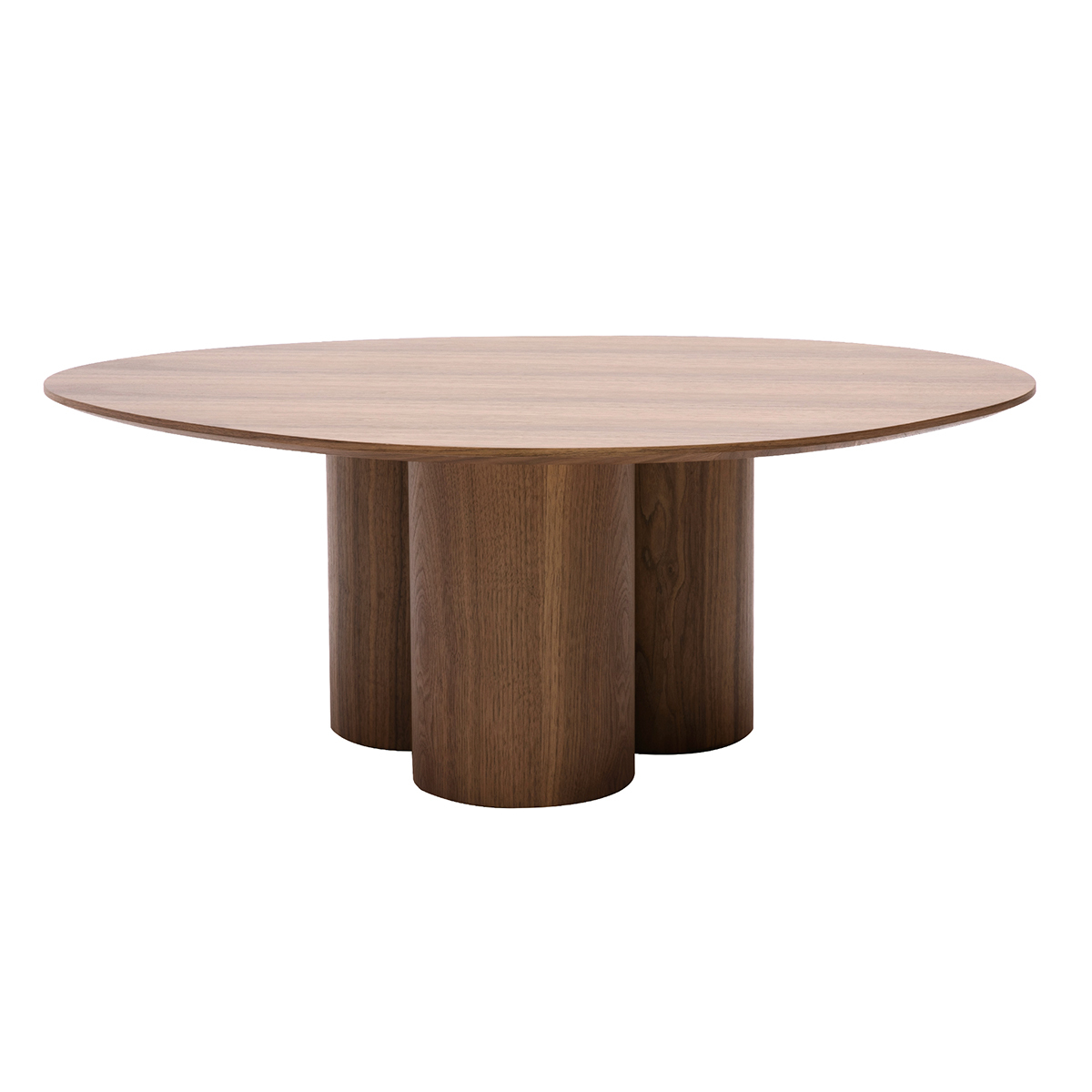 Tavolino da salotto design legno scuro noce L100 cm HOLLEN