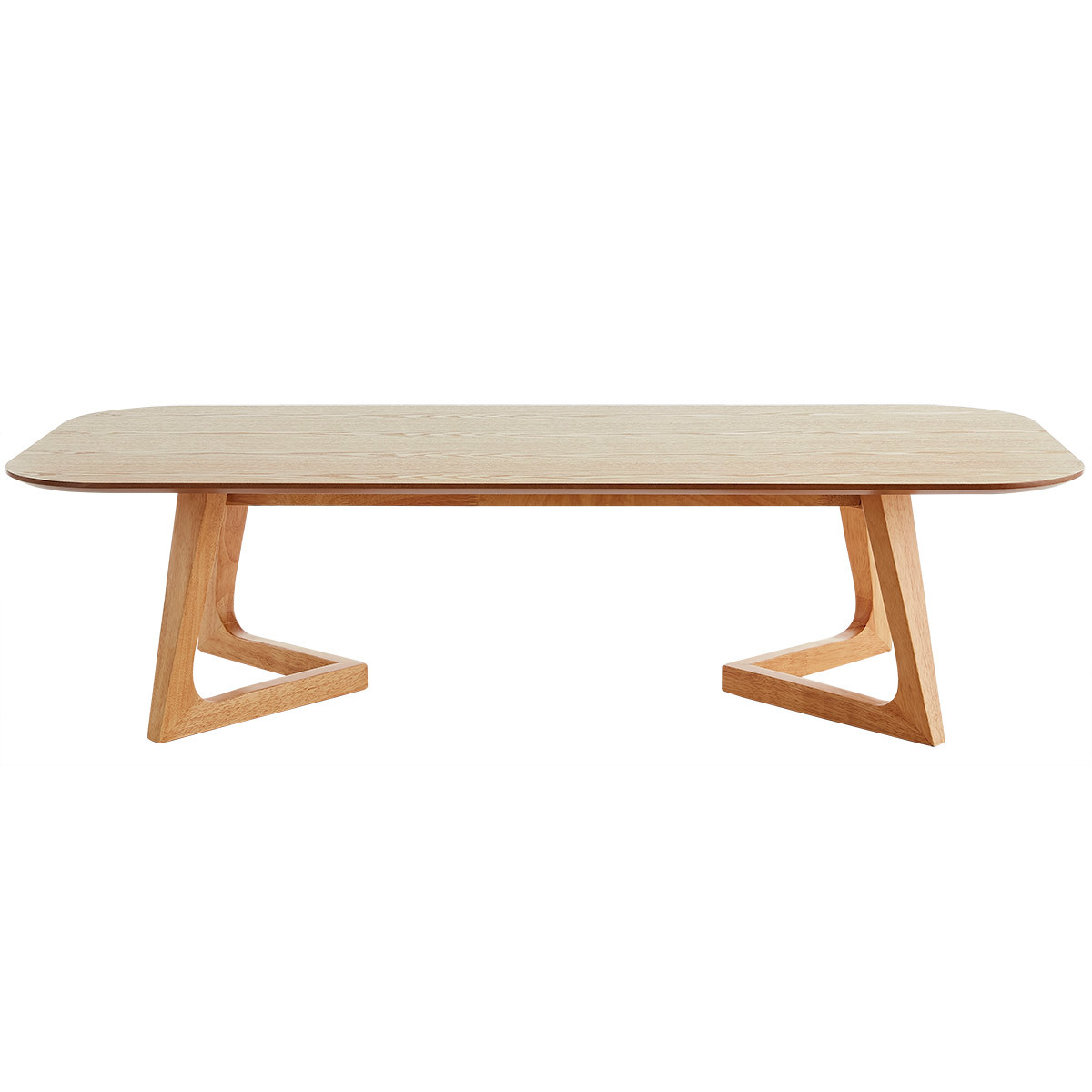 Tavolino da salotto rettangolare scandinavo legno chiaro L150 cm JUKE