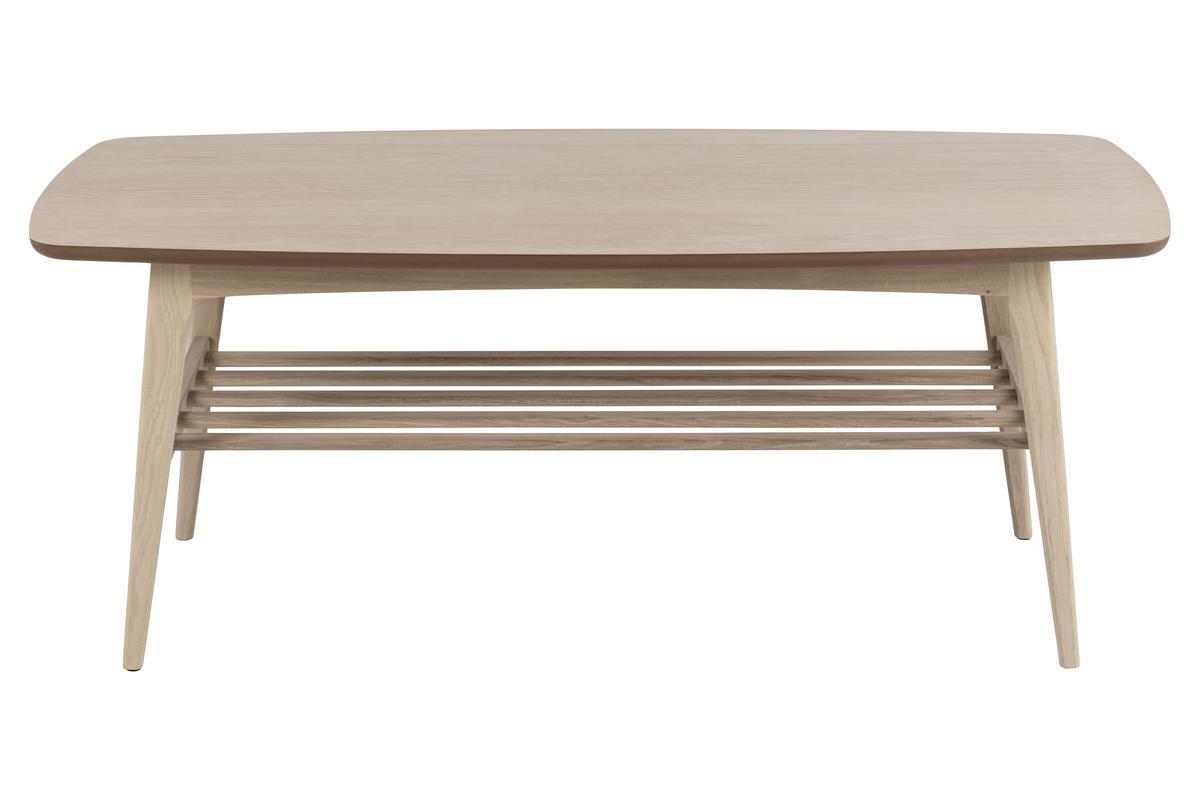 Tavolino da salotto scandinavo finitura rovere chiaro L120 cm JULIANNE